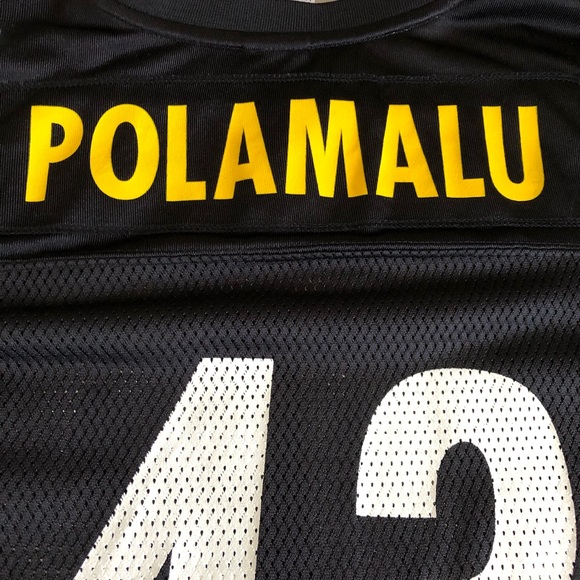 Troy Polamalu Steelers Jersey - Youth Reebok - Picture 4 of 8